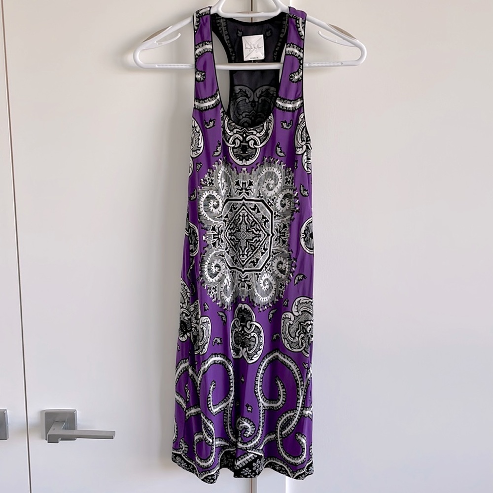 Sleeveless racerback mini dress